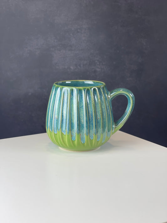 Green stripe cup