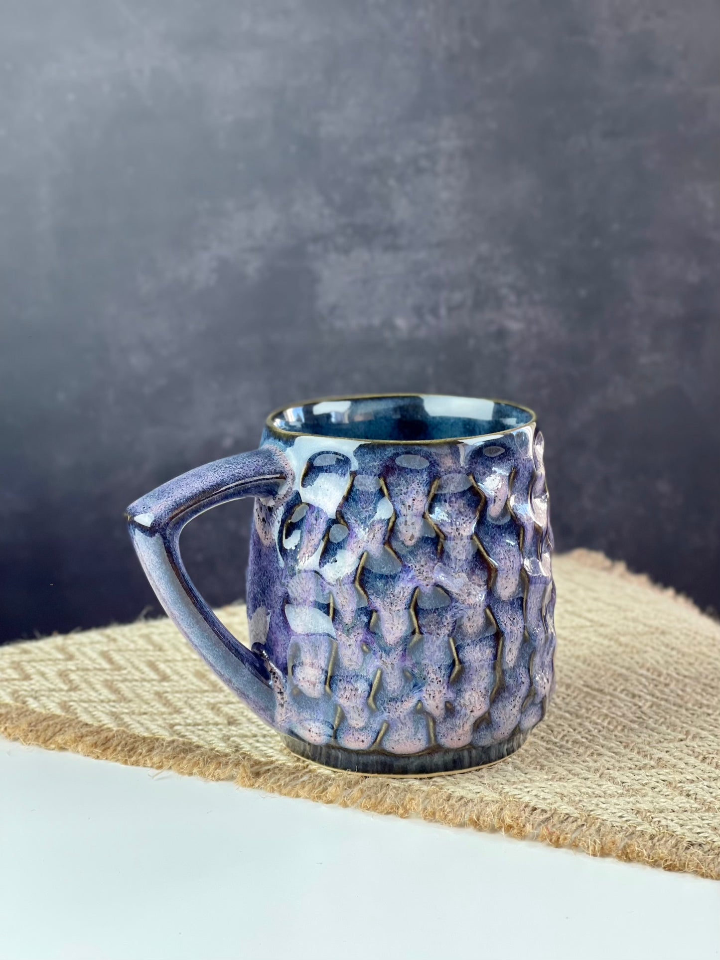 Purple texture mug