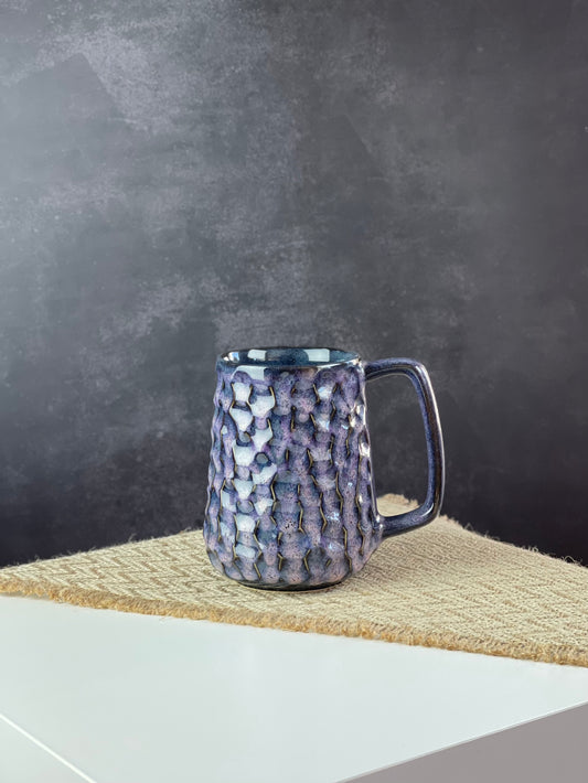Big purple texture mug