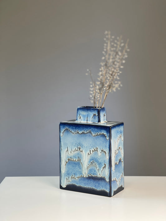 Blue Wave Handmade Vase